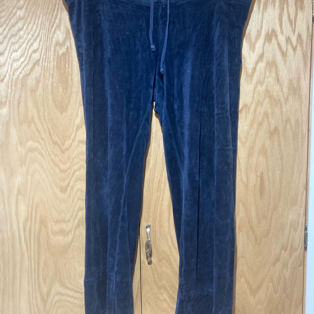 Juicy Couture Deep Blue Velour Trousers